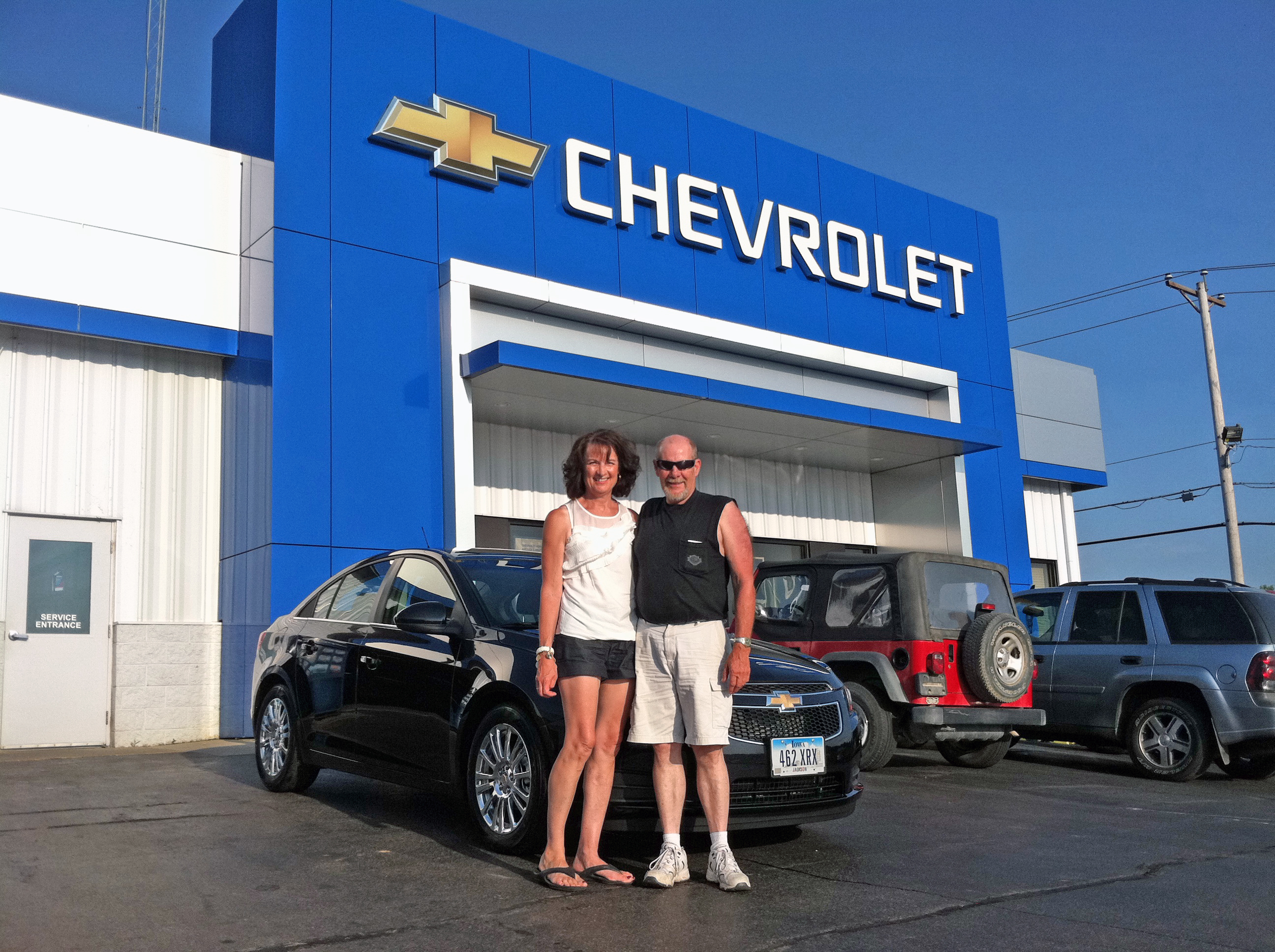  Don and Suzy K. and their 2011 Chevrolet Cruze.